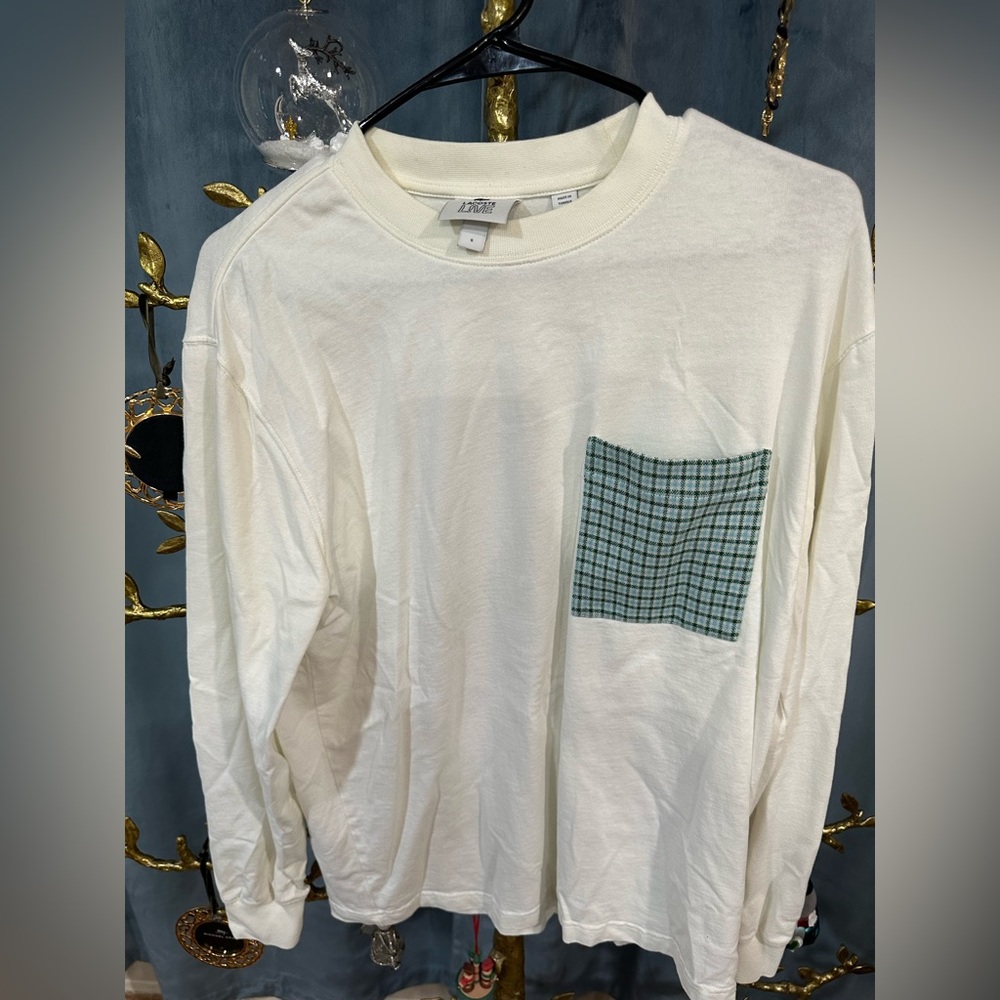 Lacoste white circle neck long sleeves